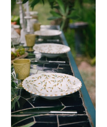 ASSIETTE À PÂTES FEUILLES GOLD Amélioration de cerveau avec