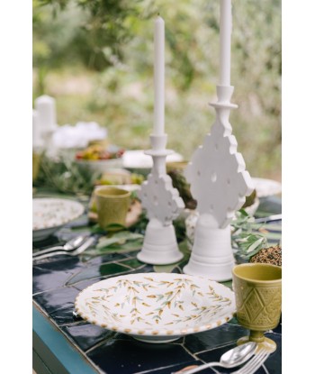 ASSIETTE À PÂTES FEUILLES GOLD Amélioration de cerveau avec