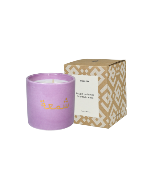 Baby candle mot "CHAMAA" lilas parfumée figue Economisez 