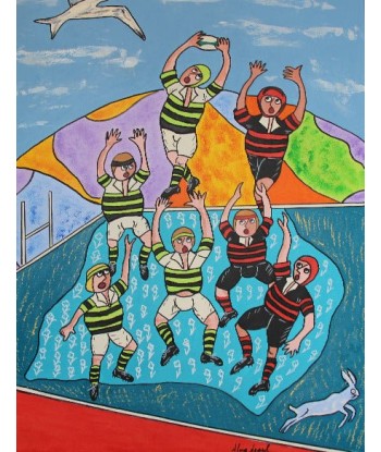 ARNOUIL Alain - Rugby poétique (tableau, Acrylique / toile) de France