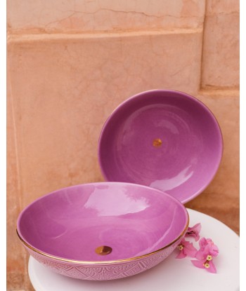 Saladier bas Empreinte lilas gold ou a consommer sur place