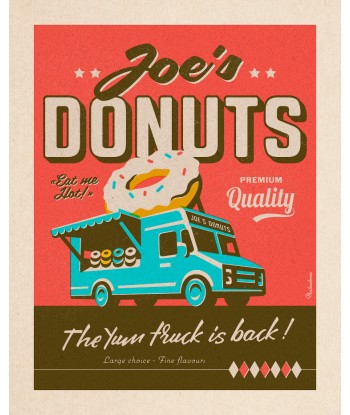 Affiche déco 'Joe's Donuts' 50-70% off 