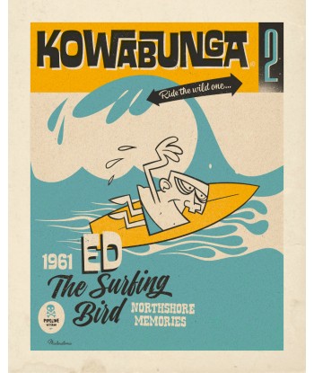 Affiche déco 'Kowabunga 2' commande en ligne