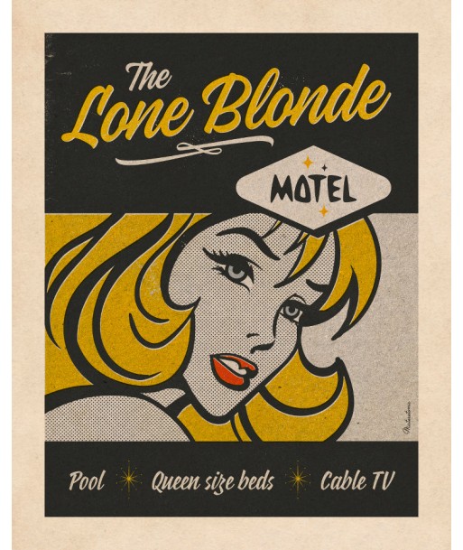 Affiche déco 'Lone Blonde' les ligaments