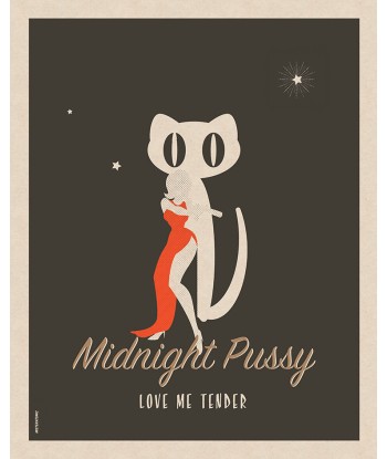 Affiche déco 'Midnight Pussy' 2024