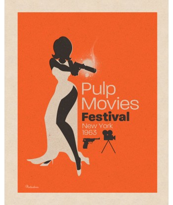 Affiche déco 'Pulp Movies' pas cher