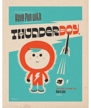 Affiche déco 'Thunderboy' - SOLD OUT Toutes les collections ici