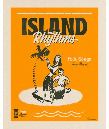 Affiche déco 'Island Rhythms' la livraison gratuite