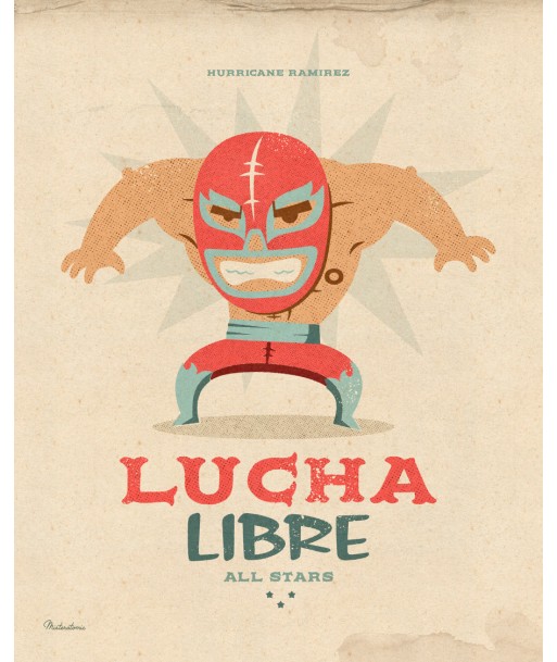 Affiche déco 'Lucha Libre' Jusqu'à 80% De Réduction