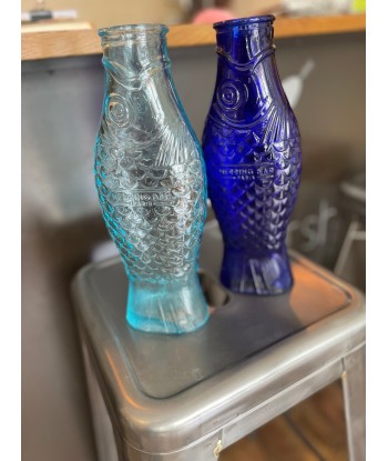 Lot de 2 carafes 'Fish & Fish' 1 L (bleu cobalt et bleu translucide) - remise 10% Toutes les collections ici