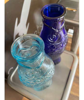 Lot de 2 carafes 'Fish & Fish' 1 L (bleu cobalt et bleu translucide) - remise 10% Toutes les collections ici