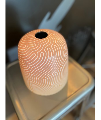 Grégoire Lemaire - Vase strié orange paiement sécurisé