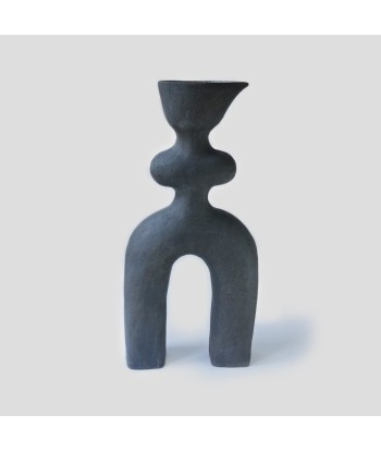 Grand Vase Haniwa Black I les muscles