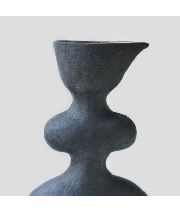 Grand Vase Haniwa Black I les muscles