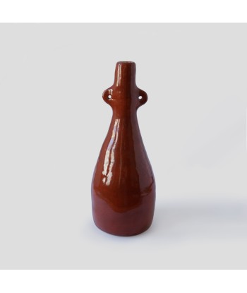 Vase bouteille orange brûlé en ligne des produits 