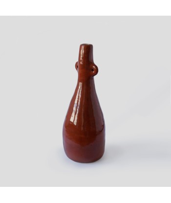 Vase bouteille orange brûlé en ligne des produits 