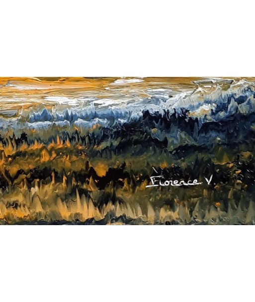 HENRIC V. Florence -  Le souffle des rêves - tableau  paysage abstrait, Huile sur Toile 50% de réduction en Octobre 2024