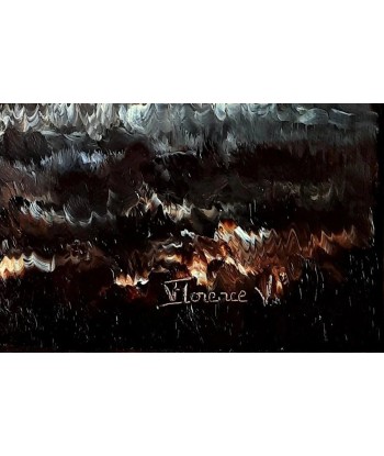 HENRIC V. Florence - Les parfums de la nuit - tableau  paysage abstrait, Huile sur Toile la livraison gratuite