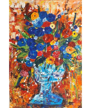 GUERRY Christiane - Symphonie de couleurs (tableau, Acrylique  / toile) de pas cher