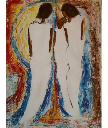 GUERRY Christiane - Le couple (tableau, Acrylique  / toile) Comparez plus de prix