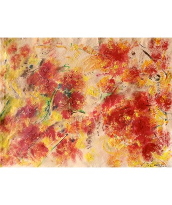 GUERRY Christiane - Explosion  de couleurs (tableau, Acrylique  / toile) plus qu'un jeu 