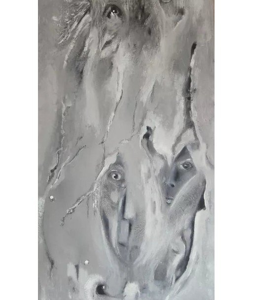 MIZ - Déchirements  (tableau, Acrylique / toile) Véritable concentré