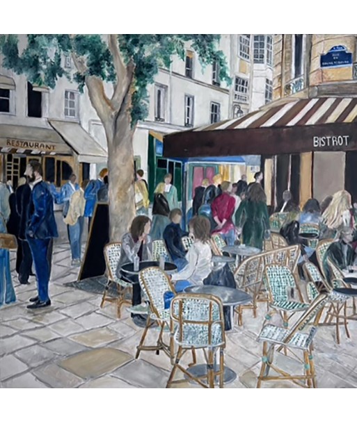 COLOMÈS Didier : Rue Du Bourg Tibourg Paris le Marais (tableau, Acrylique / toile) ouvre sa boutique