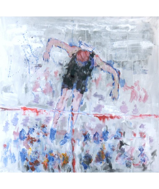 LANZI  Arno : Olympiades 11 (Tableau, acrylique sur toile) la chaussure