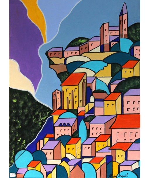 ARNOUIL Alain - Rocamadour (tableau, Acrylique / toile) la livraison gratuite