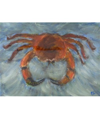 LANZI Paola - Crabe, tableau Acrylique sur toile, art animalier Comparez et commandez 