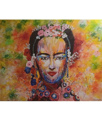 GUERRY Christiane - Frida Kahlo (tableau, Acrylique  / toile) En savoir plus