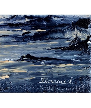 HENRIC Florence V. - La mémoire de l'eau  - tableau  paysage abstrait, Huile sur Toile pas cher 