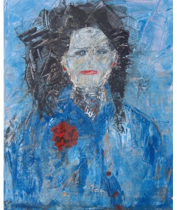 LANZI Paola - Portrait 1, tableau, Acrylique sur toile paiement sécurisé