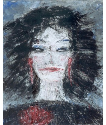 LANZI Paola - Portrait 3, tableau, Acrylique sur toile l'évolution des habitudes 