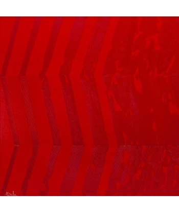 Michèle SALA, Influences. rouge, Tableau abstrait Acrylique sur dibond ou a consommer sur place