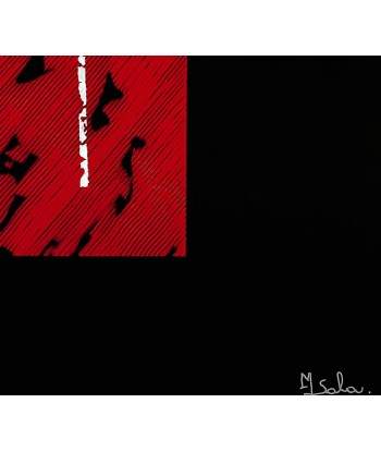 Michèle SALA, Irruption. (noir), Tableau abstrait Acrylique sur dibond en ligne