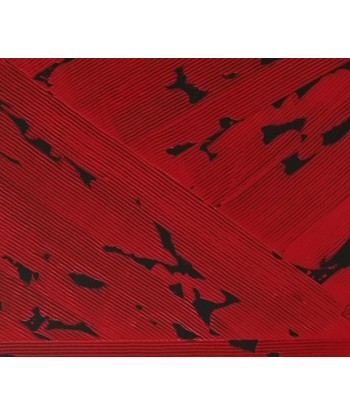 Michèle SALA, Myriade rouge, Tableau abstrait Acrylique sur dibond des créatures d'habitude