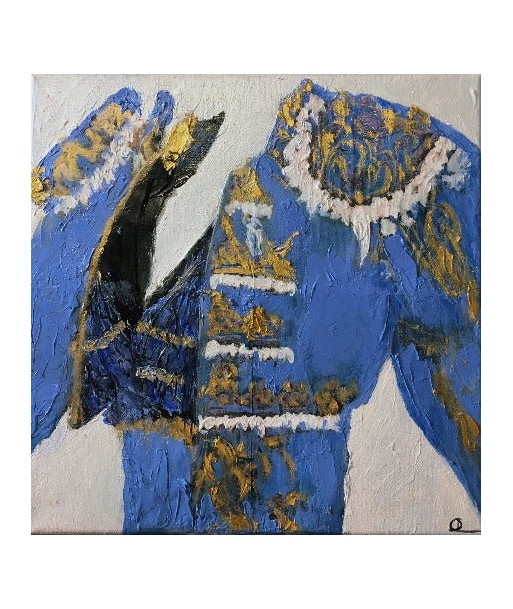 COLOMÈS Didier - Toréador bleu (tableau, huile / toile) français