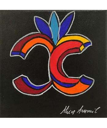 ARNOUIL Alain - Série Lettrage - C (Peinture, Acrylique / toile) Profitez des Offres !