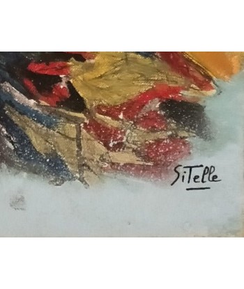 SITELLE - Liseuse au désert (tableau, Acrylique / toile) vente chaude votre 