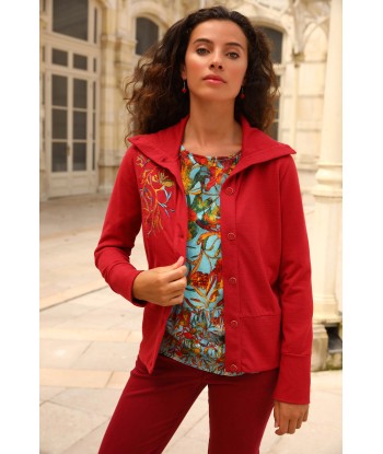 LE CARDIGAN UNI BRODÉ | JARDINS ENCHANTES outlet