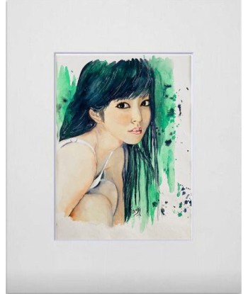 CHRISTY - Séduction en Vert  (tableau, Aquarelle/papier) Vous souhaitez 