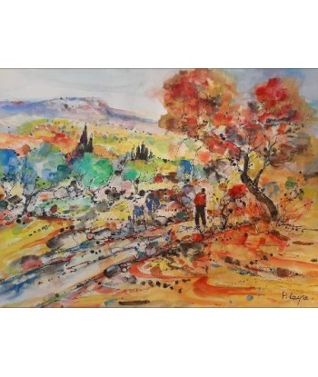 Patrice LAYRE - Petite promenade (tableau, Peinture Aquarelle) commande en ligne