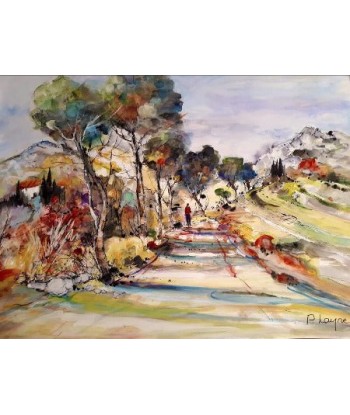 Patrice LAYRE - Promenade en Provence (tableau, Peinture Aquarelle) l'achat 