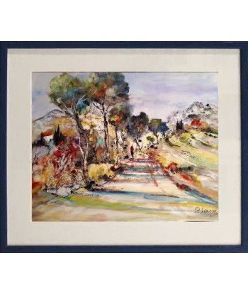 Patrice LAYRE - Promenade en Provence (tableau, Peinture Aquarelle) l'achat 