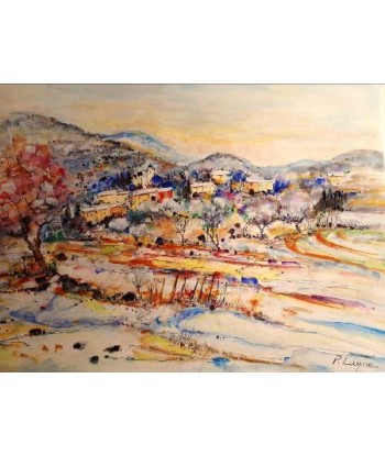 Patrice LAYRE - Neige en Cévennes (tableau, Peinture Aquarelle) Les magasins à Paris et en Île-de-France